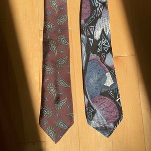 Two nice ties by Harry Rozen.  Cost 150.